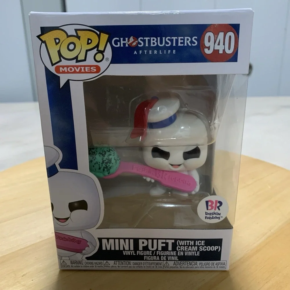 Funko Pop! Ghostbusters Afterlife Mini Puft Ice Cream Scoop BR #940 Vinyl Figure